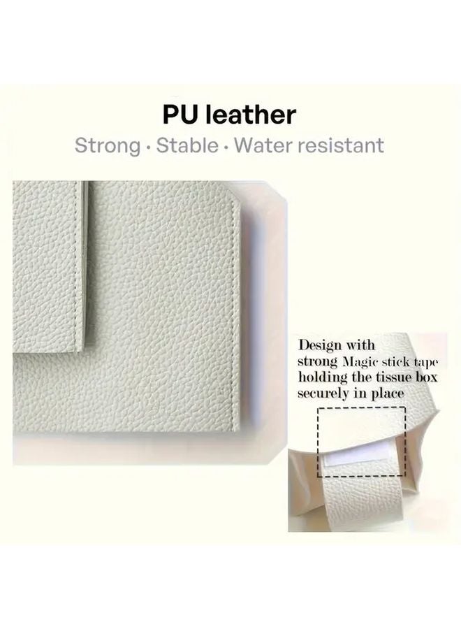 غطاء صندوق المناديل الوردي الحديث للتخزين الزخرفي لغرفة المعيشة الحمام المكتب السيارة - Image 2